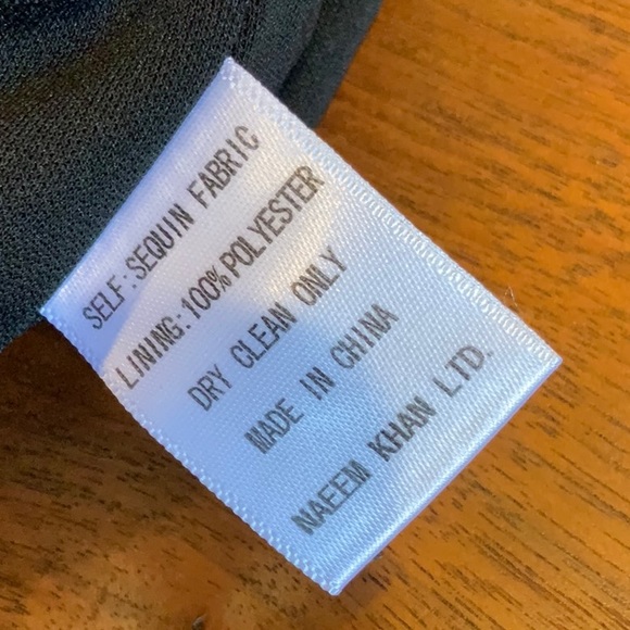 NK32 Naeem Khan Two-Tone Sequin Dress - Picture 5 of 8